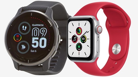 Comparaison montres connectées Garmin Venu 2 Apple Watch SE